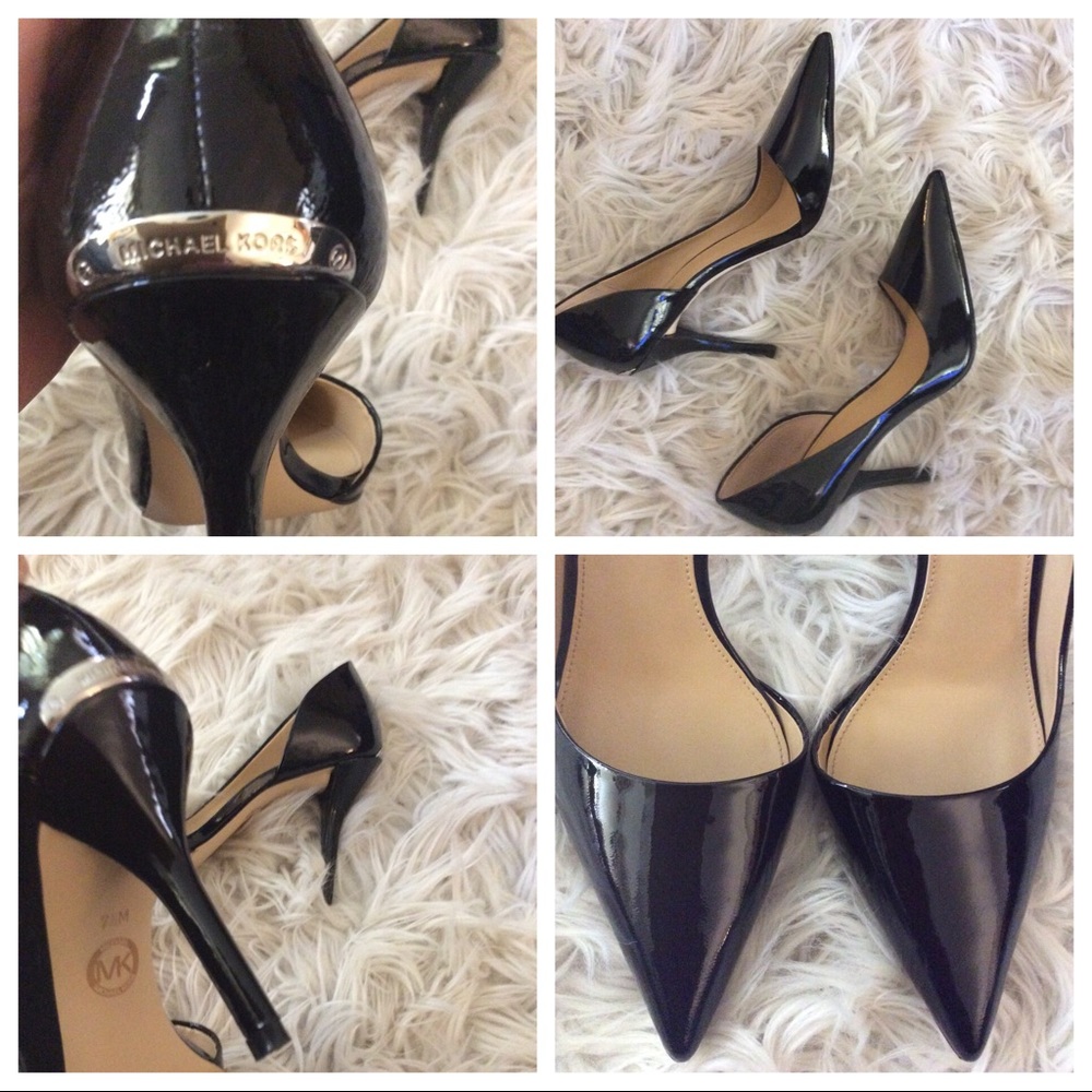 Worn once Michael Kors patent leather pointy pumps